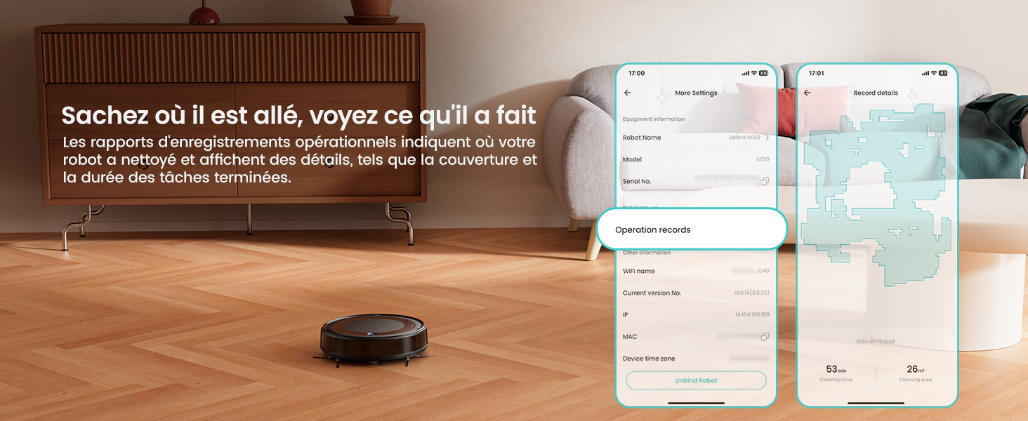 Робот-пилосос LEFANT Gen2 з функцією миття, 12000Pa, автоматичне очищення, LiDAR, Freemove 3.0, 8 тижнів без ручного прибирання (M310)