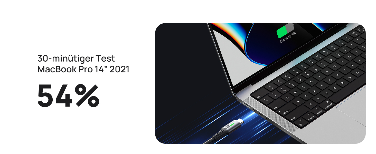 Кабель USB-C 100W з підтримкою PD3.0, 3м, чорний. Кабель USB-C для iPhone, Samsung, Pixel, iPad, MacBook. Нейлон, швидка зарядка