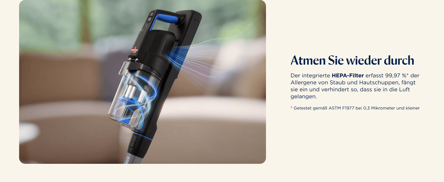 Бездротовий пилосос Bissell PowerClean FurGuard з акумулятором, 280W, самоочищувана щітка, світло FurFinder, HEPA-фільтр, акумулятор 2500 mAh, час роботи 50 хв, щітка FurGuard 4091N для видалення шерсті тварин