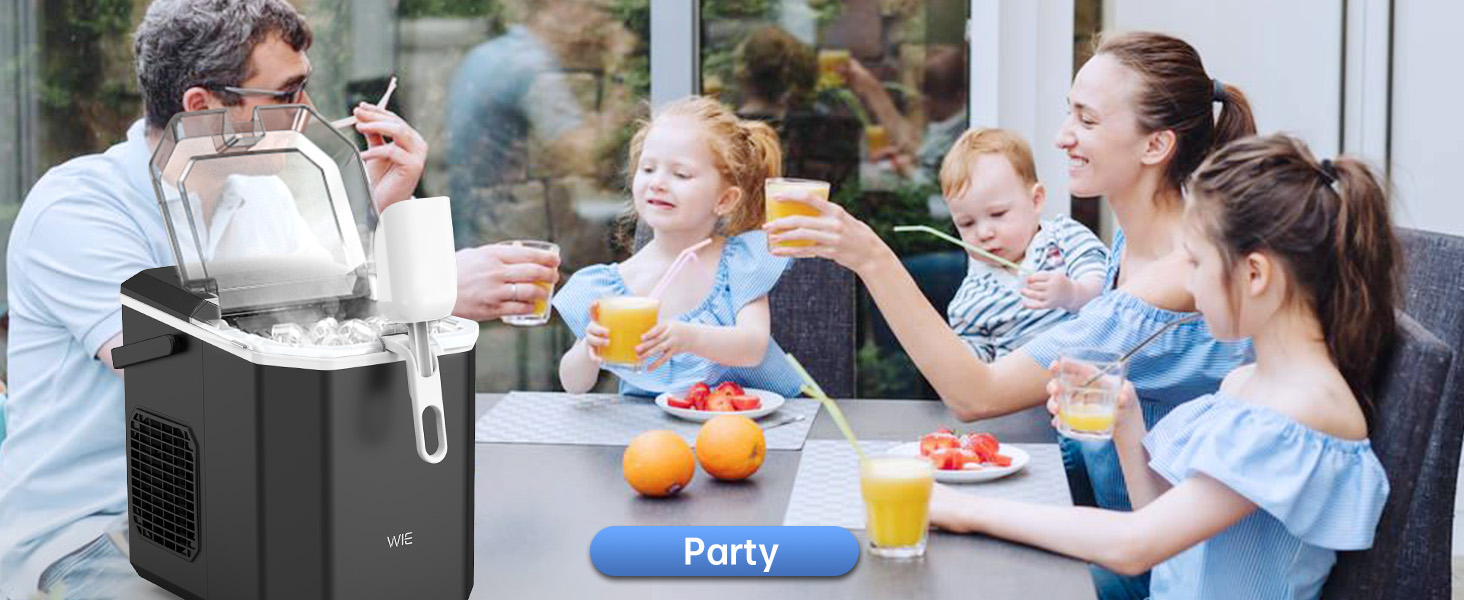 Машина для приготування льоду Ice Maker 1.3л, 9 кубиків за 6 хвилин, самоочищення, тиха, для кухні, офісу, бару, вечірки