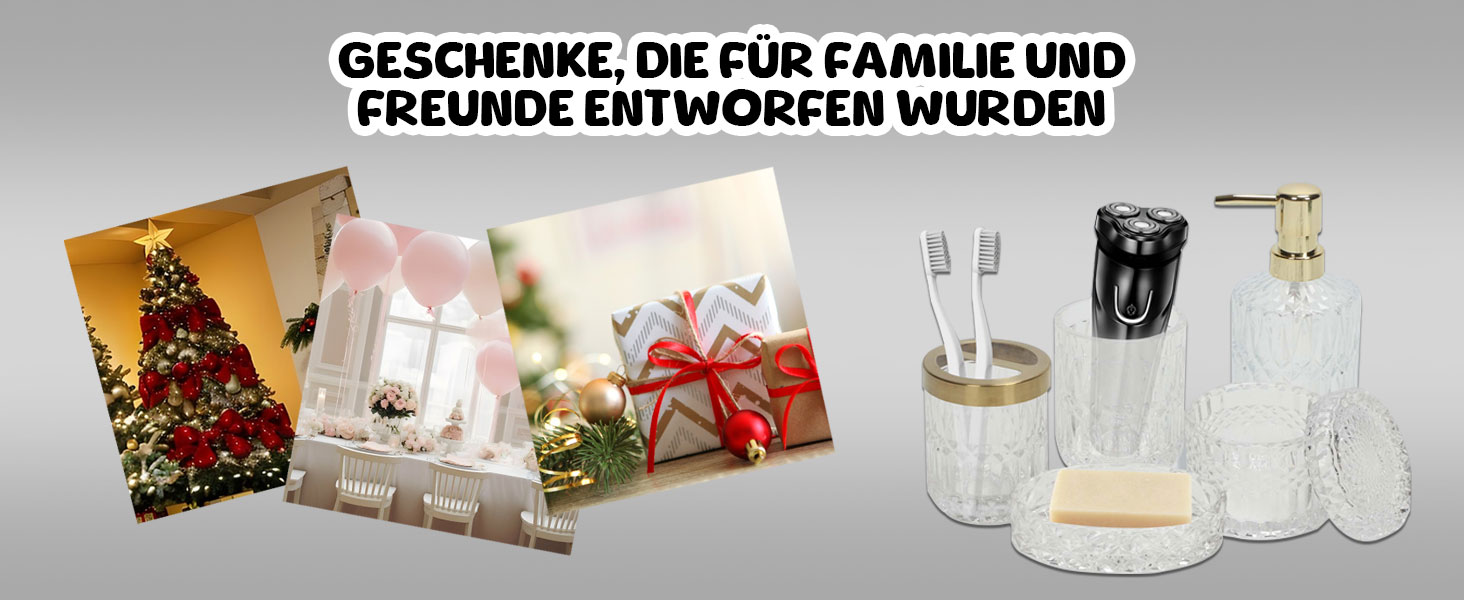 Набір аксесуарів для ванної кімнати Qivine 5 шт., блакитний: стакан для зубної пасти, дозатор мила, контейнер для ватних паличок. Сучасний набір скляних аксесуарів для ванної кімнати