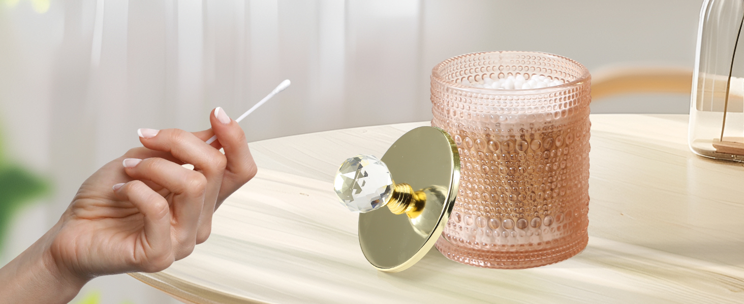 Набір аксесуарів для ванної кімнати Dasiton (4 шт.) з дозатором для мила, тримачем для зубних щіток, стаканом для полоскання та контейнером для ватних паличок (зелений/рожевий)