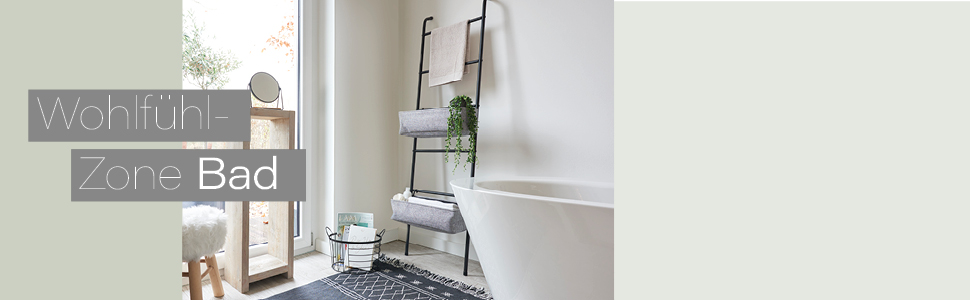 Набір аксесуарів Zeller 18252, 4 шт., кераміка, чорний, 42 x 21 x 41 см