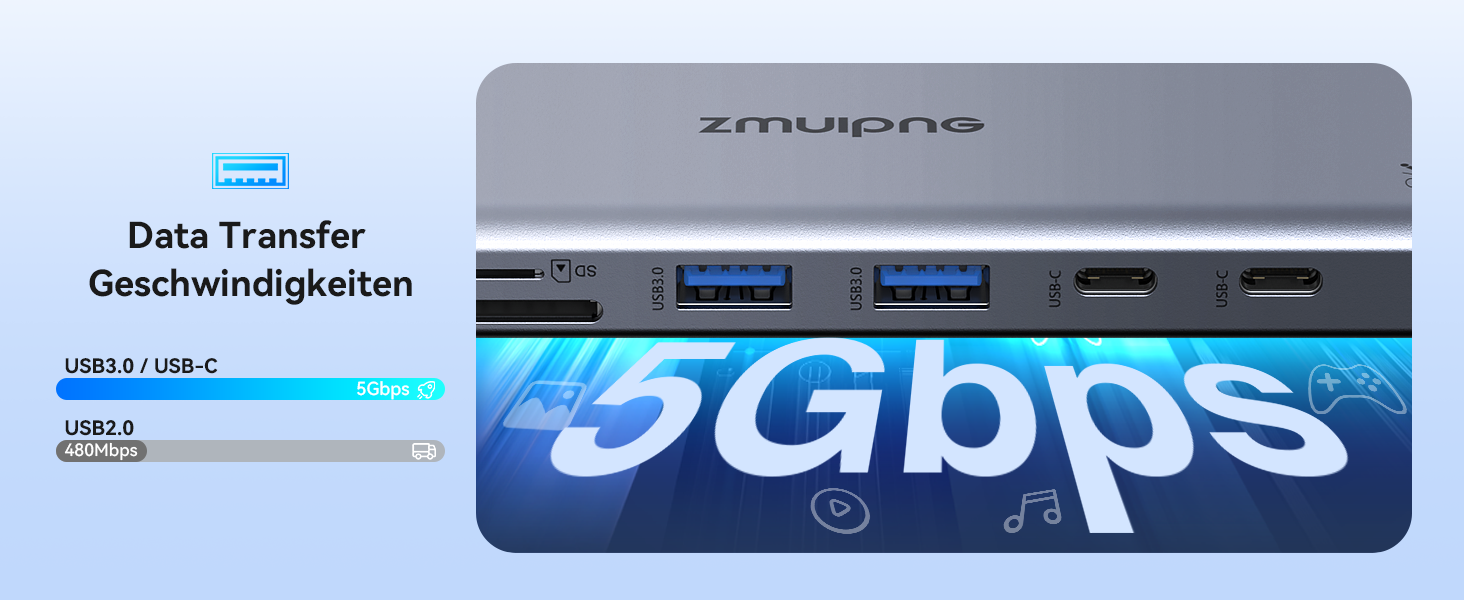 Док-станція USB-C для ноутбука 14-в-1: 2xHDMI 4K, DP, Ethernet, 4xUSB, 100W PD, SD/TF, Audio/Mic. Підтримка Dell, HP, Lenovo та інших ноутбуків.