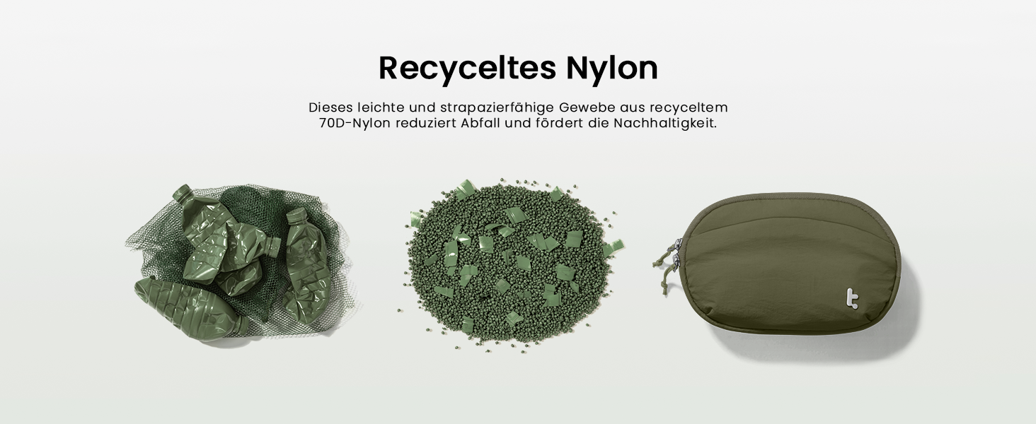 tomtoc жіноча поясна сумка, нагрудна сумка з RFID захистом, 1.5 л, зелена