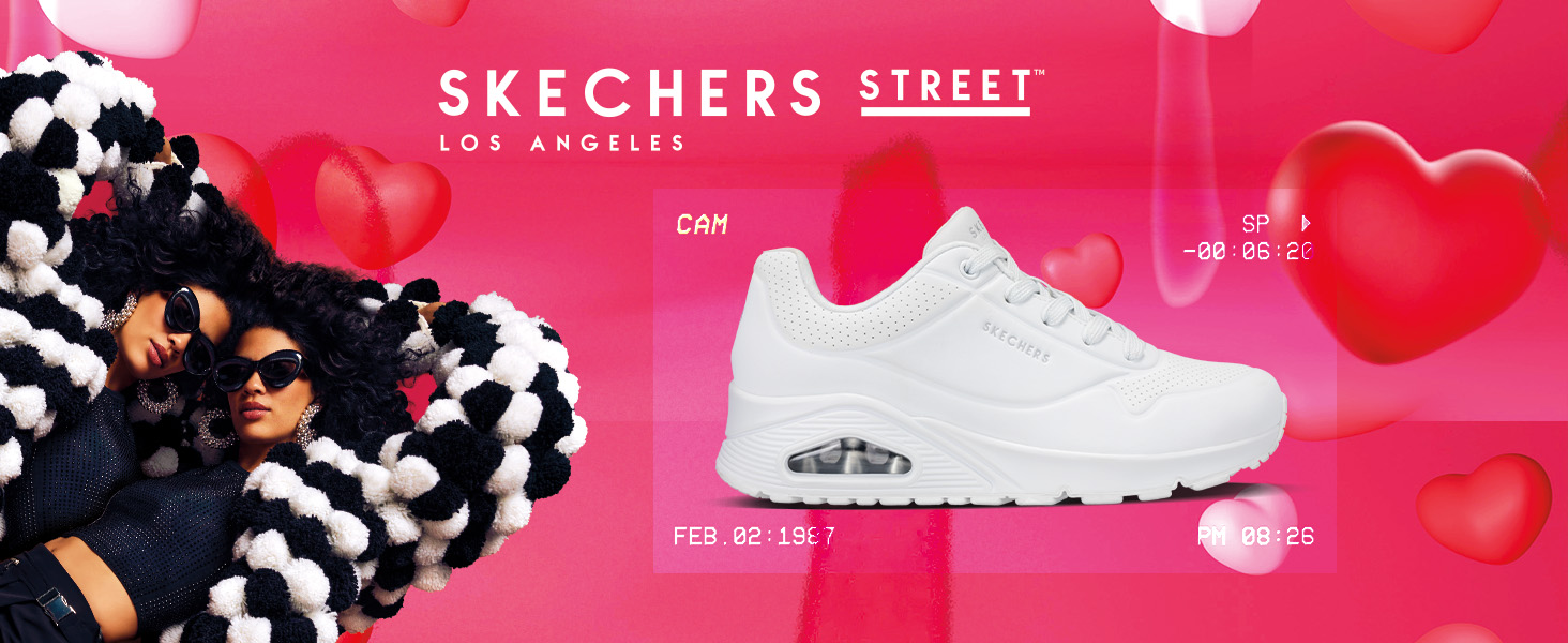 Кросівки Skechers UNO Night Shades для жінок, рожевий колір, розмір 41 EU, матеріал Durabuck
