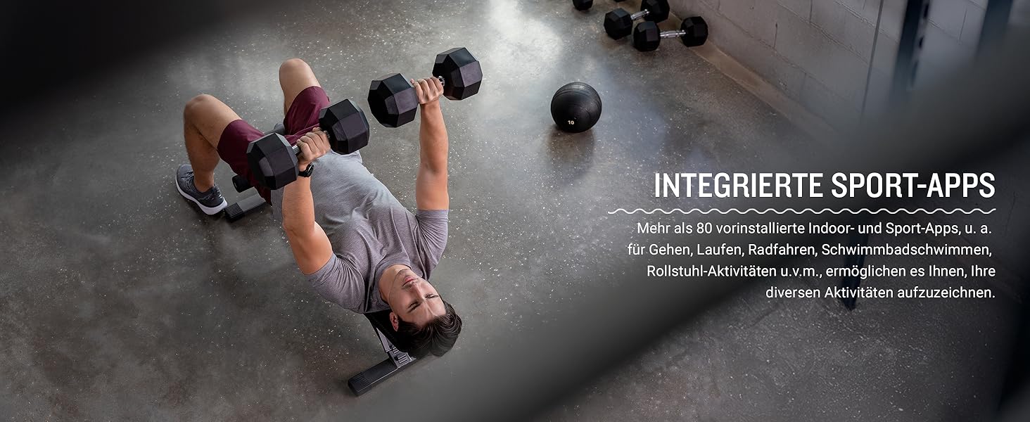 Розумний годинник Garmin vívoactive 6 42mm - фітнес-трекер з AMOLED-дисплеєм, до 11 днів роботи від акумулятора, 80+ спортивних функцій, моніторинг здоров'я, сповіщення та Garmin Pay (чорний/сірий)