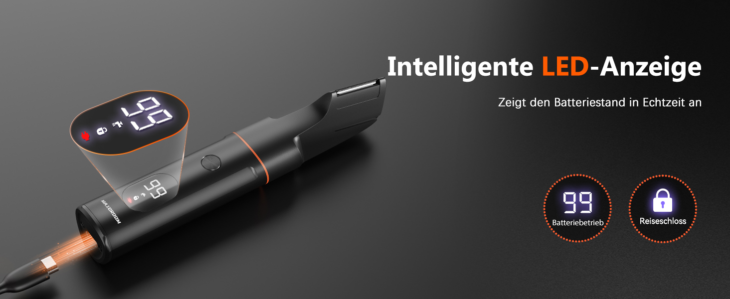 Електричний чоловічий триммер 4-в-1 для тіла, обличчя та інтимної зони (чорний)