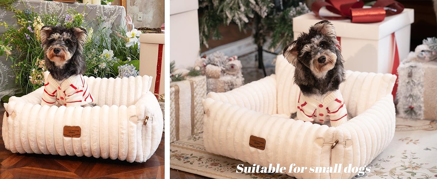 М'яке лежанка для котів та собак CheerPals – 63 x 55–66 см, знімний, миючий чохол, антиковзаюча підставка