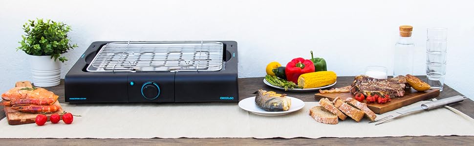 Електричний гриль Cecotec PerfectSteak 4200 Way, настільний, 2400 Вт, нержавіюча сталь, регульована висота, піддон для жиру, регулювання температури