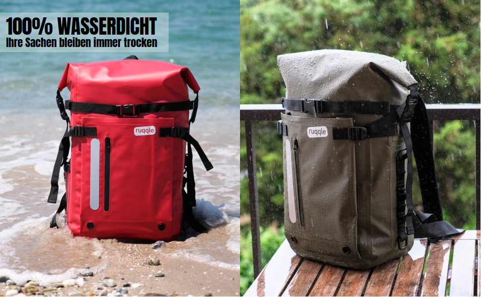 Водонепроникний рюкзак Dry Bag 20/30/45 л з 3 зовнішніми кишенями, RollTop, для пляжу, човна, каяка, туризму, риболовлі та мотоцикла