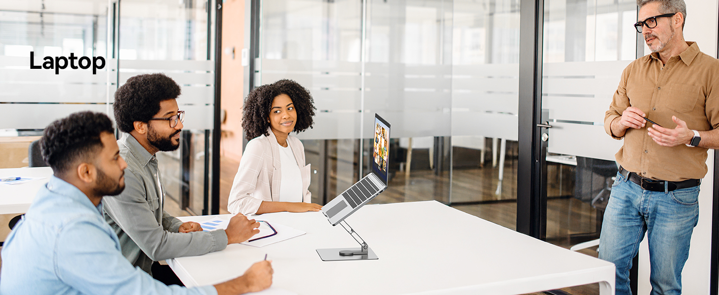 Підставка для ноутбука TECKNET, регульована висота, 360° обертання, складна, для MacBook Air/Pro, до 17