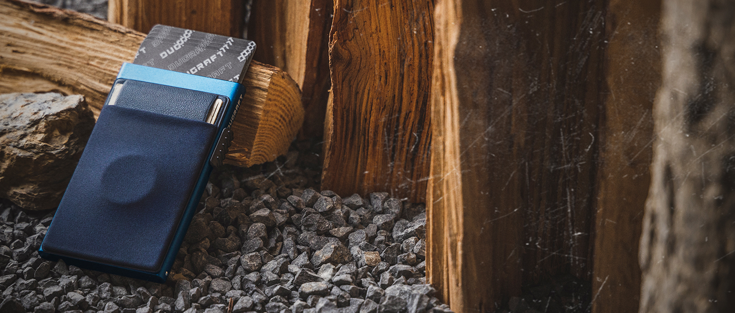 Картхолдер DUGRAFT з монетником та відділенням для грошей, Slim-картник з алюмінію з RFID-захистом, зелений смарагд, для 5-7 карток