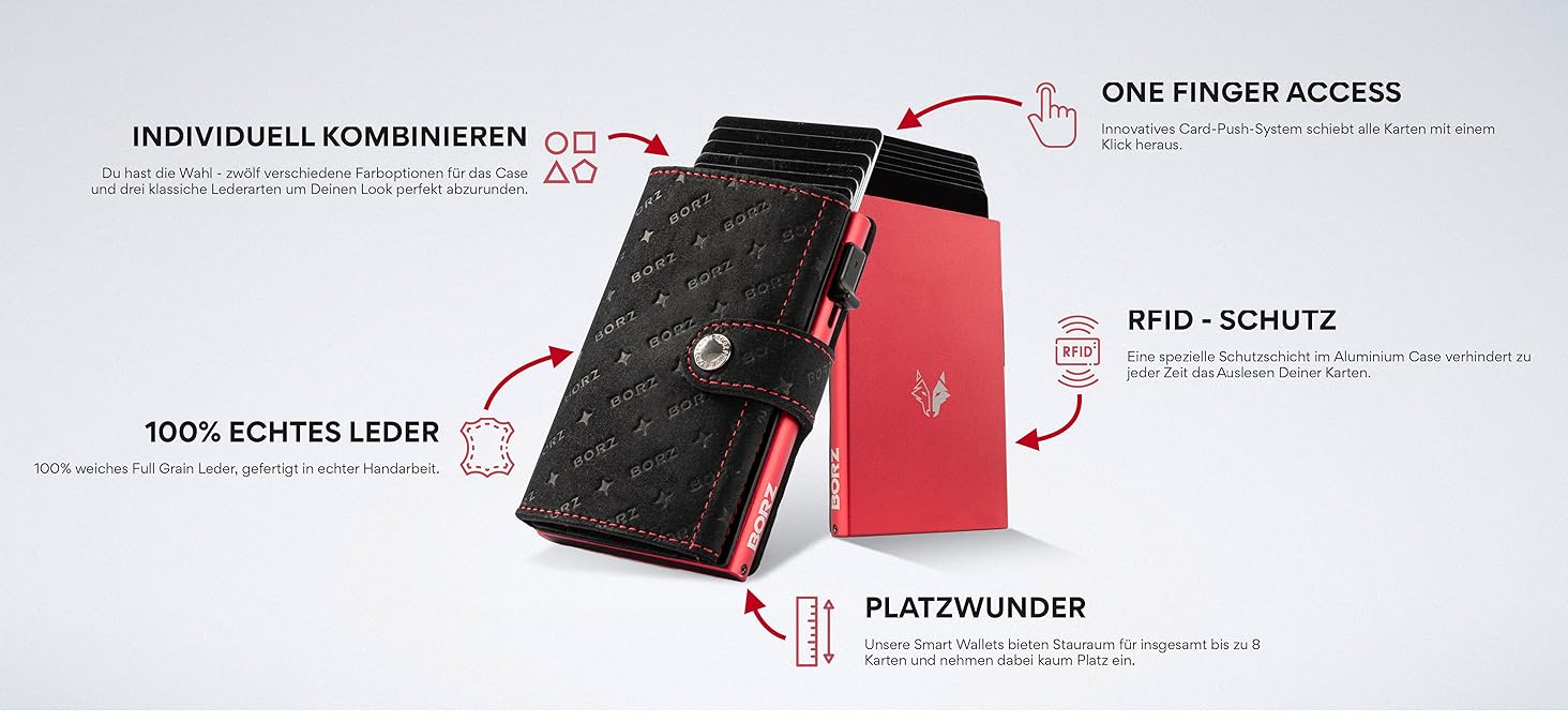 Стильне шкіряне портмоне MAXUS MAGNETIC 2 з відділенням для монет та AirTag, RFID захистом, для карток та грошей, синього кольору