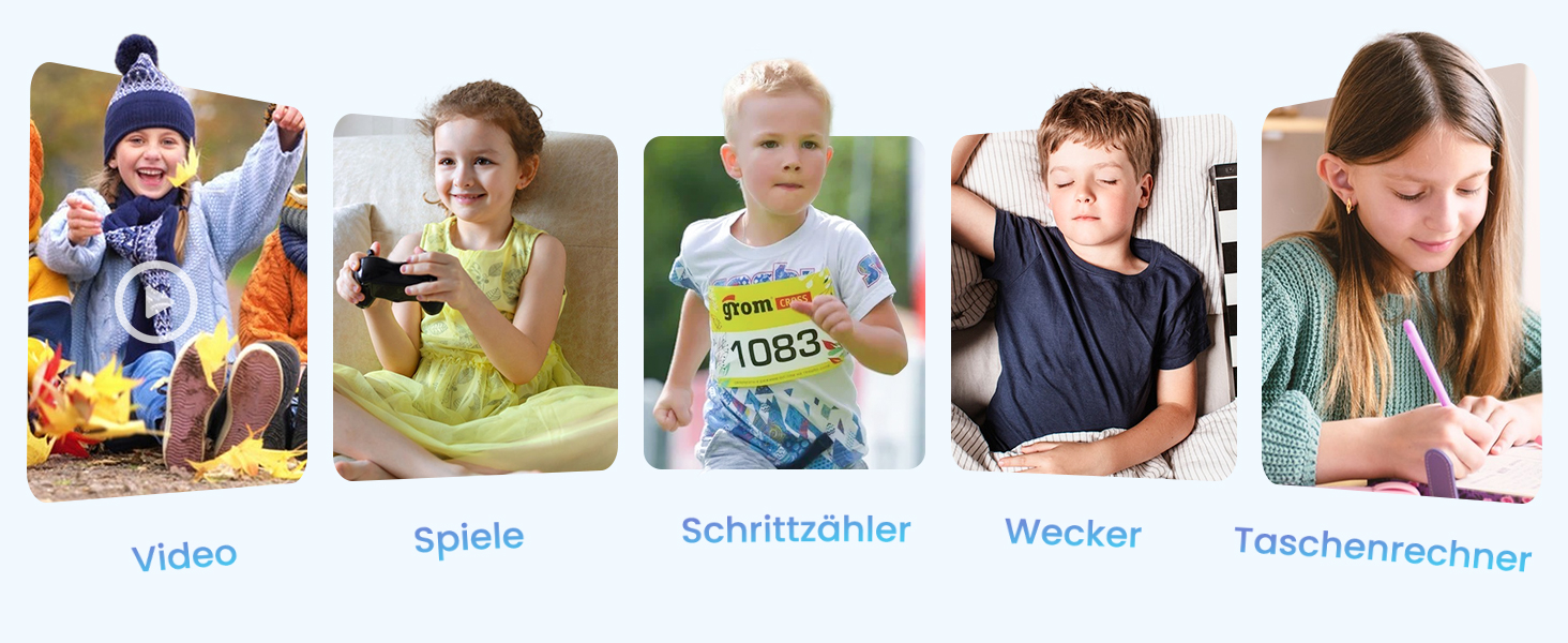 Дитячий розумний годинник з GPS та телефоном, 4G, блакитний. З відеодзвінками, чатом, SOS, ігровими функціями, будильником, шкільним режимом. Подарунок для хлопчиків та дівчаток 4-12 років.