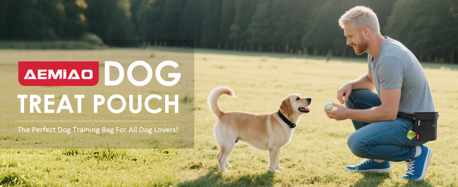Футляр для ласощів для собак з магнітною застібкою, 2025. Практичний мішок для годування собак, мішок для ласощів з винімною внутрішньою кишенею | Диспенсер для відходів, (Чорний)