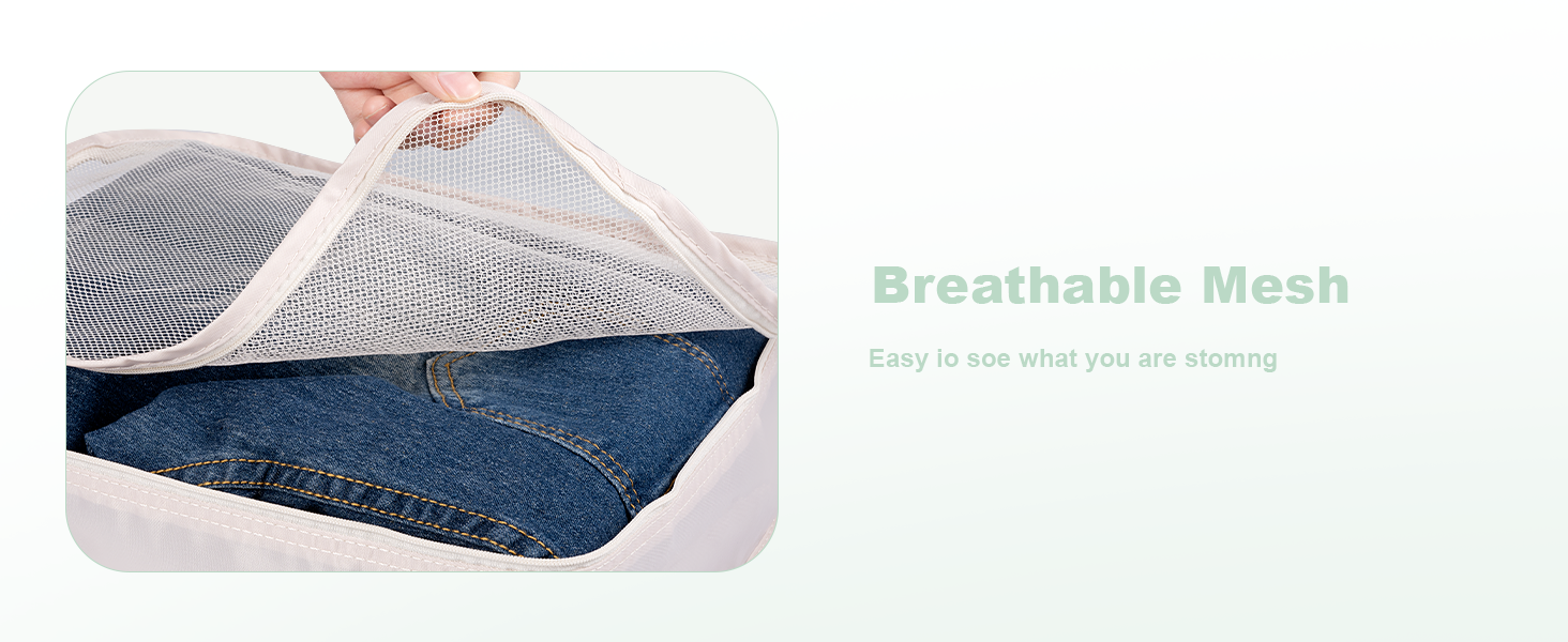 Органайзер для валізи BillyBath: Набір для подорожей (8 шт., A-beige)