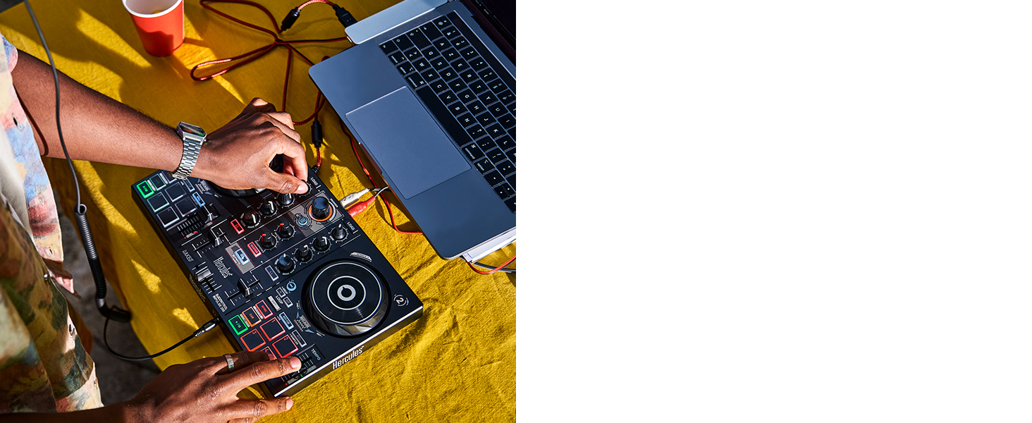 Hercules DJControl Inpulse 200 - контролер DJ з 16 педів та звуковою картою