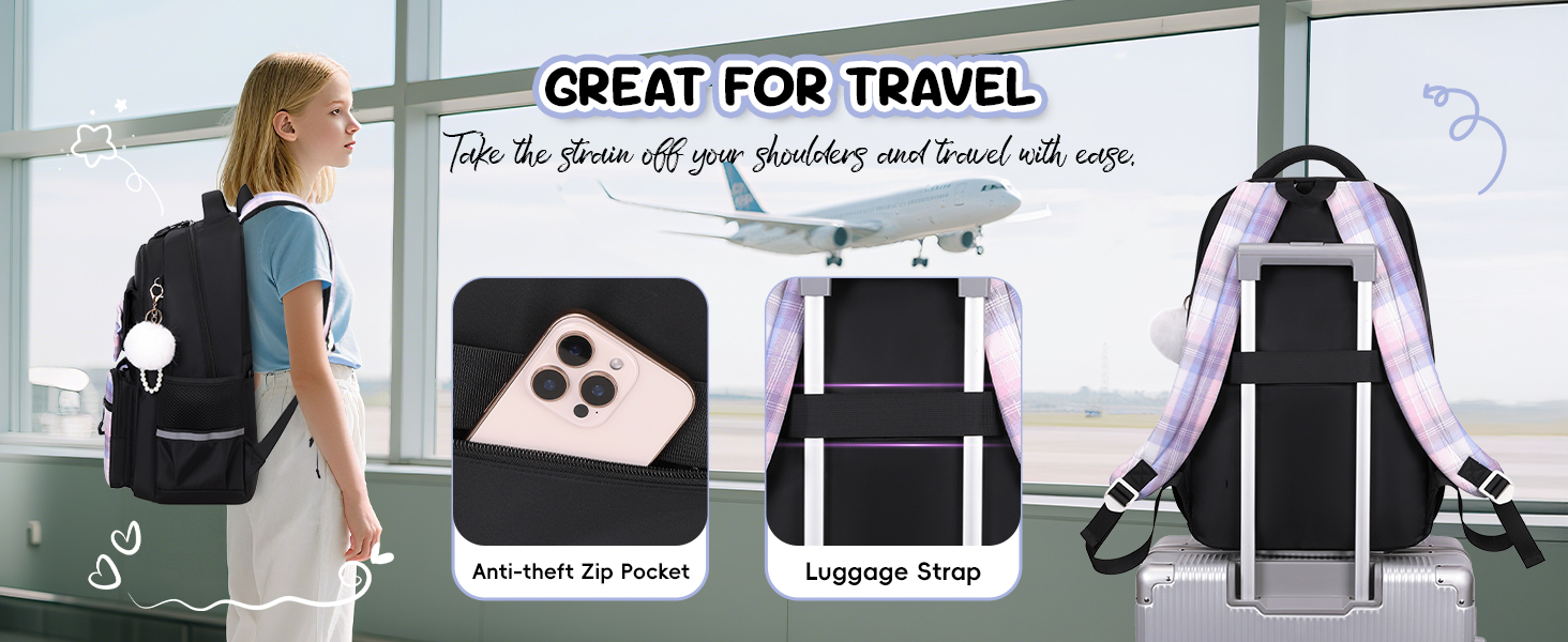 Шкільний рюкзак для дівчаток 3 в 1: рюкзак, ланчбокс, пенал. Чорний, для 3-5 класів