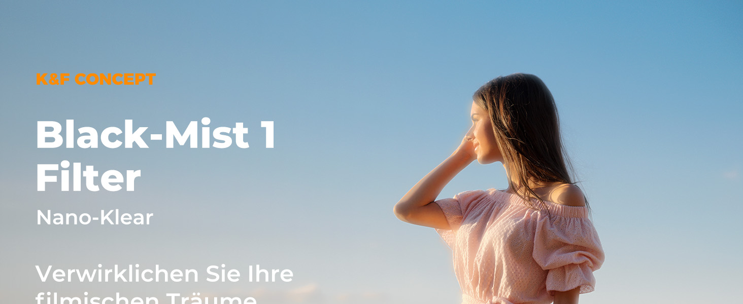 Фільтр K&F Concept Nano-K Serie Black Mist 82mm з оптичного скла з 18-шаровим покриттям для відео та портретної фотографії