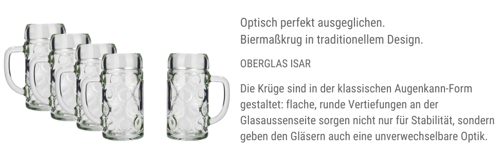 Набір пивних кружок Stölzle Lausitz ISAR, 6 шт, 0,5 л, скло Soda Lime