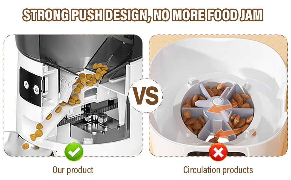 Автоматичний годівниця для котів та собак, 4л, з мискою з нержавіючої сталі, програмування до 10 прийомів їжі на день