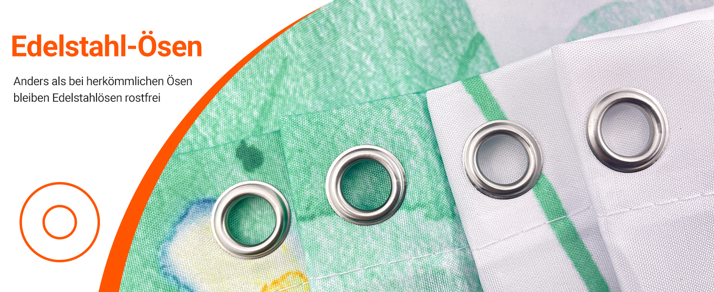 Штора для ванної кімнати 240x200 см, квіти, антигрибкова, водовідштовхувальна, поліестер, з кільцями для душу (М'ятний)