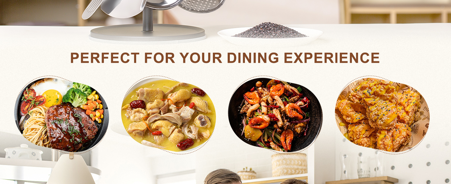 Набір кухонних лопаток та ложок Kellet з нержавіючої сталі 304, 36.2-38.1 см (4 шт., сріблястий)