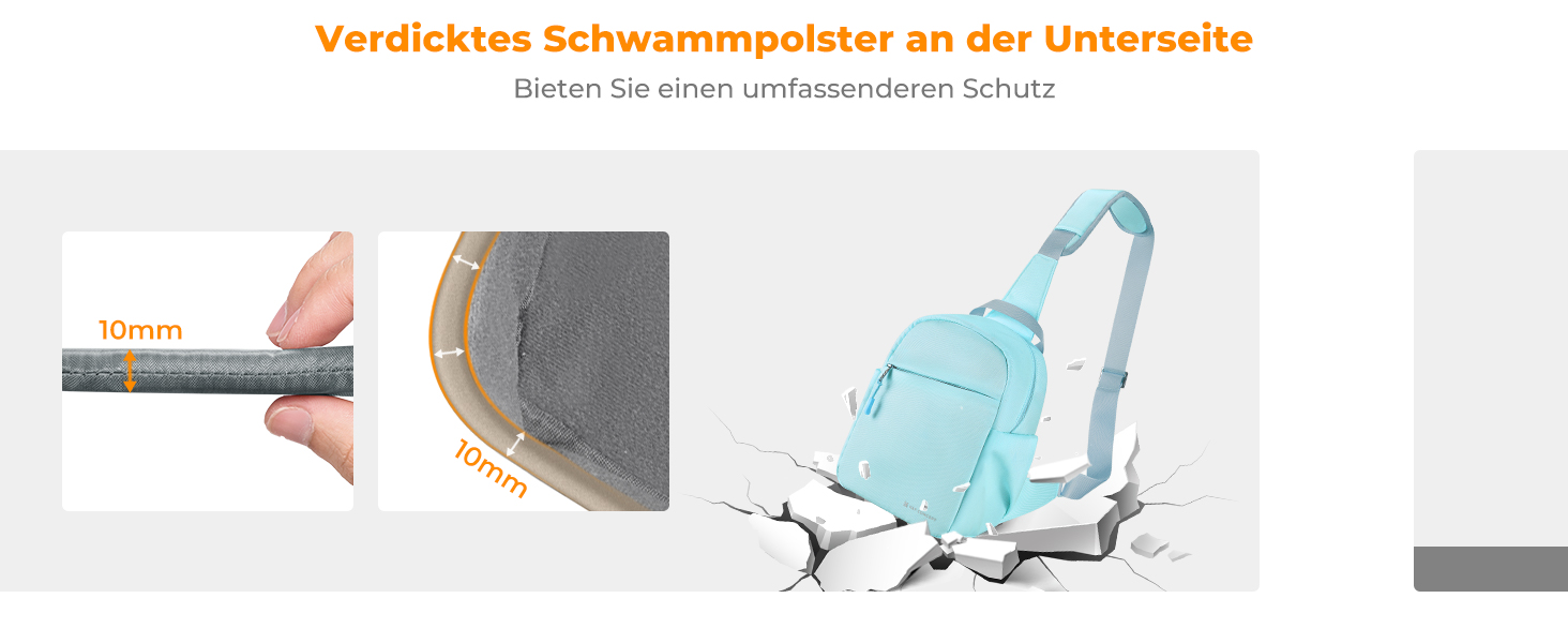 Сумка для камери K&F Concept, сумка-переноска на плечі, фоторюкзак, маленький, водонепроникний, регульований плечовий ремінь, рюкзак для DSLR/SLR камери, об'єктив, 5 літрів, блакитний