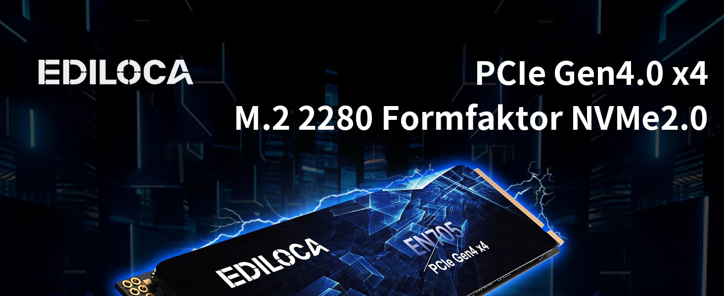 SSD NVMe M.2 PCIe Gen4 4TB з радіатором для PS5, ноутбука та ПК. Швидкість до 7400 МБ/с, 3D NAND TLC. Внутрішній SSD накопичувач