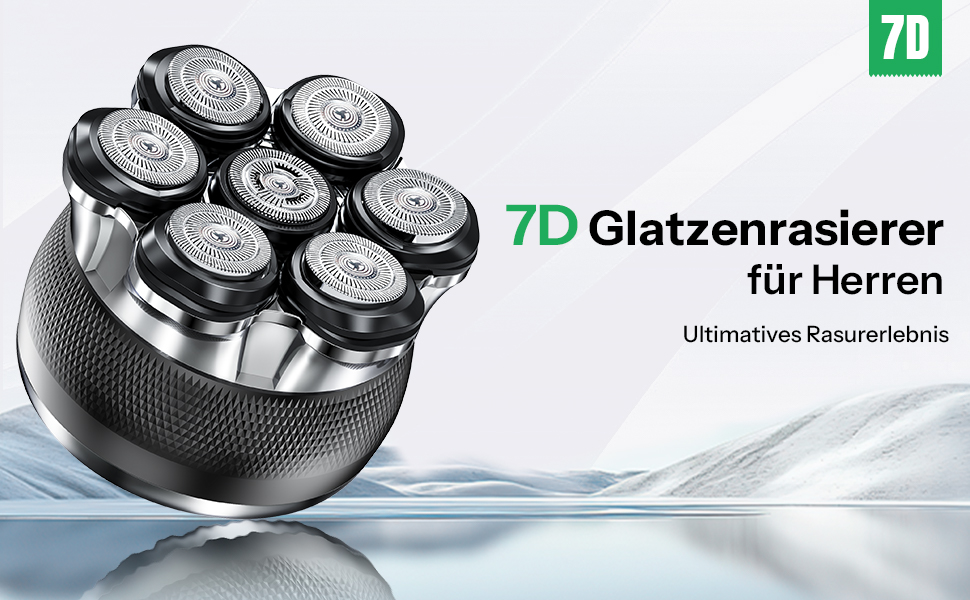 Електричний гостроювач для голикової голови Yeerain 7D, чорний, з LED-дисплеєм та 2 швидкостями