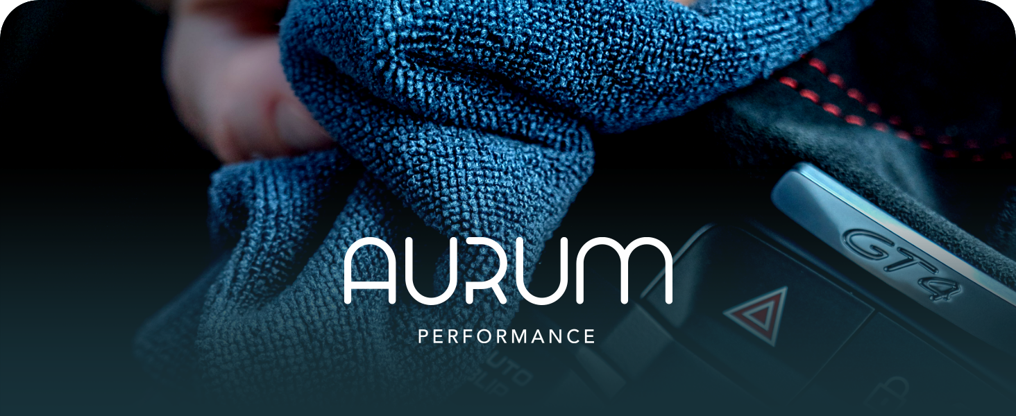 Набір мікрофібрових рушників для автомобіля Aurum-Performance, 12 шт, 400 GSM, суперпоглинаючі (антрацитово-синій)