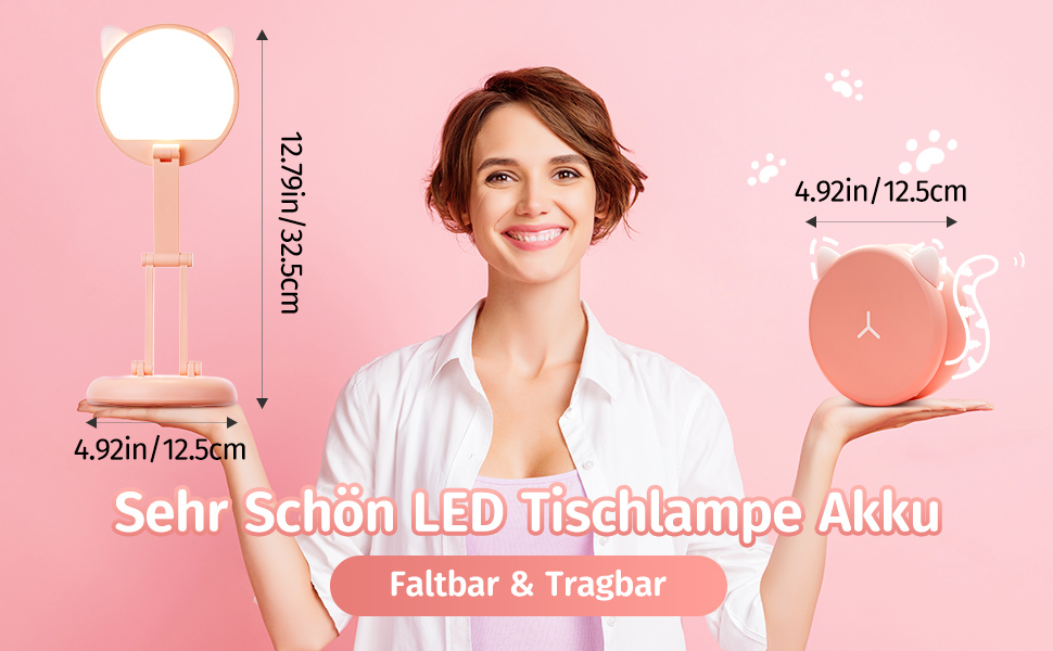 Світлодіодна лампа для читання One Fire 48 LED, рожева - 3 режими, 10 рівнів яскравості, USB, адаптер 10W, 40 см, гнучка 360°, нічник для дитячого ліжечка