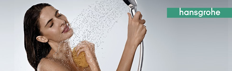 Душова лійка hansgrohe Raindance Select S, 3 режими струменя, антикальк, водозбереження, білий/хром, у комплекті з душовим шлангом