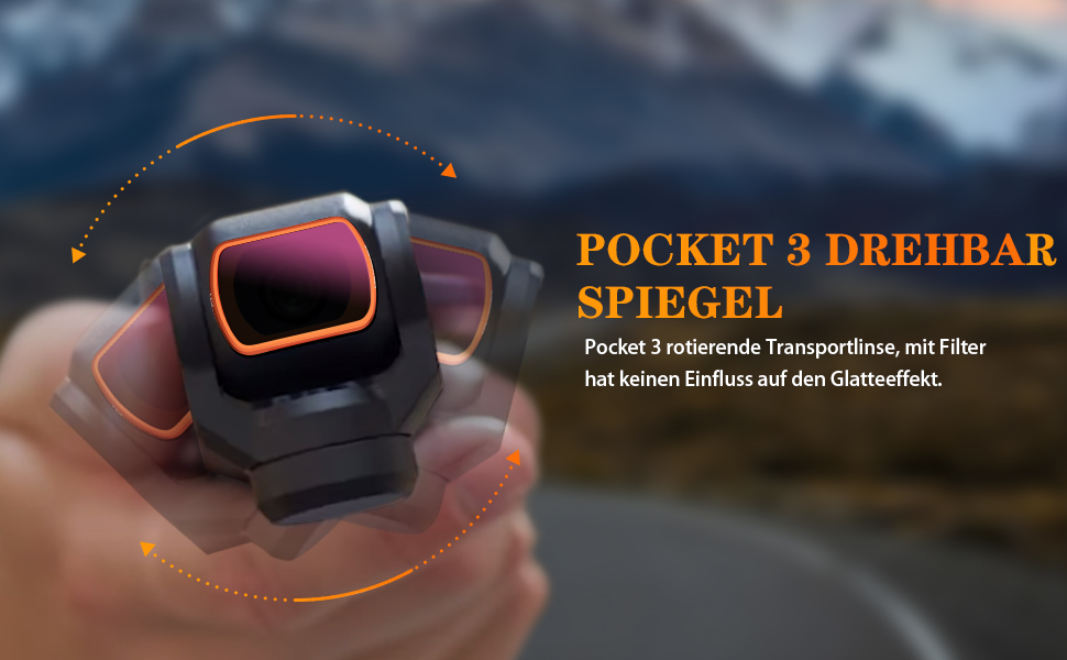 Набір ND-фільтрів MINGVEN для DJI Osmo Pocket 3 Creator Combo: CPL, UV, VND2-32, VND64-512, Black Mist.