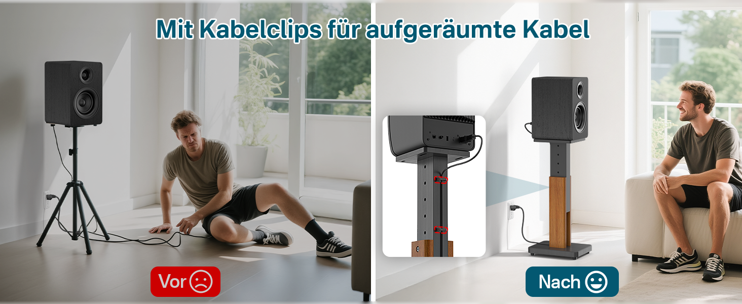 Регульовані підставки для акустики, сумісні з більшістю сателітної, студійної та поличкової акустики. Підходять для Klipsch, Edifier, Yamaha, JBL. Максимальне навантаження: 23 кг