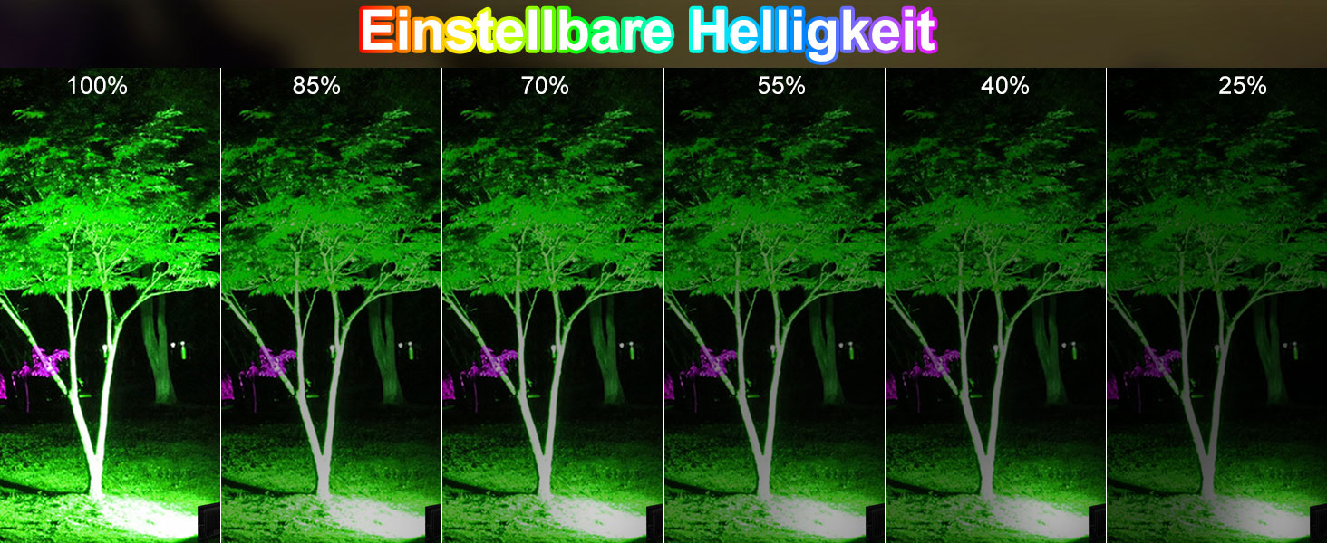 Світлодіодний RGB прожектор MEIHUA 60W з пультом, IP66, 10 кольорів, 12 режимів, таймер, для саду, ландшафту, вулиці