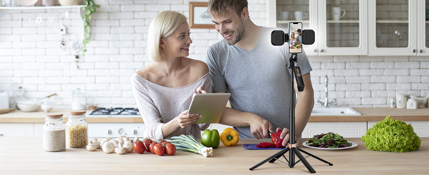 Avaspot штатив-селфістик 180,3 см з LED-підсвічуванням та пультом ДУ – для iPhone, Android, GoPro, камер