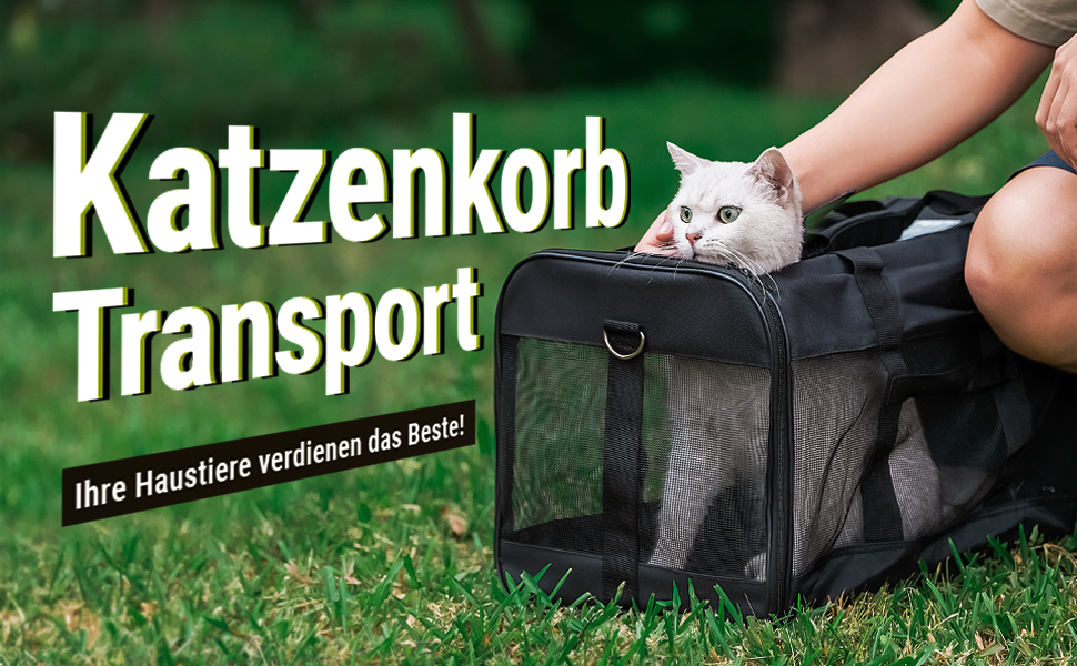 Транспортна переноска для собак та котів HITSLAM (M) Чорна, розкладний бокс, для подорожей, авіалінії