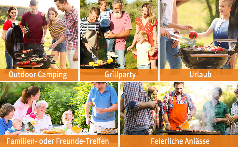 Набір гриль-посуду 11 предметів, 34 см, нержавіюча сталь, аксесуари для гриля: щипці, виделка, переносна сумка, практичний багатофункціональний набір для барбекю, подарунок для чоловіків, сріблястий