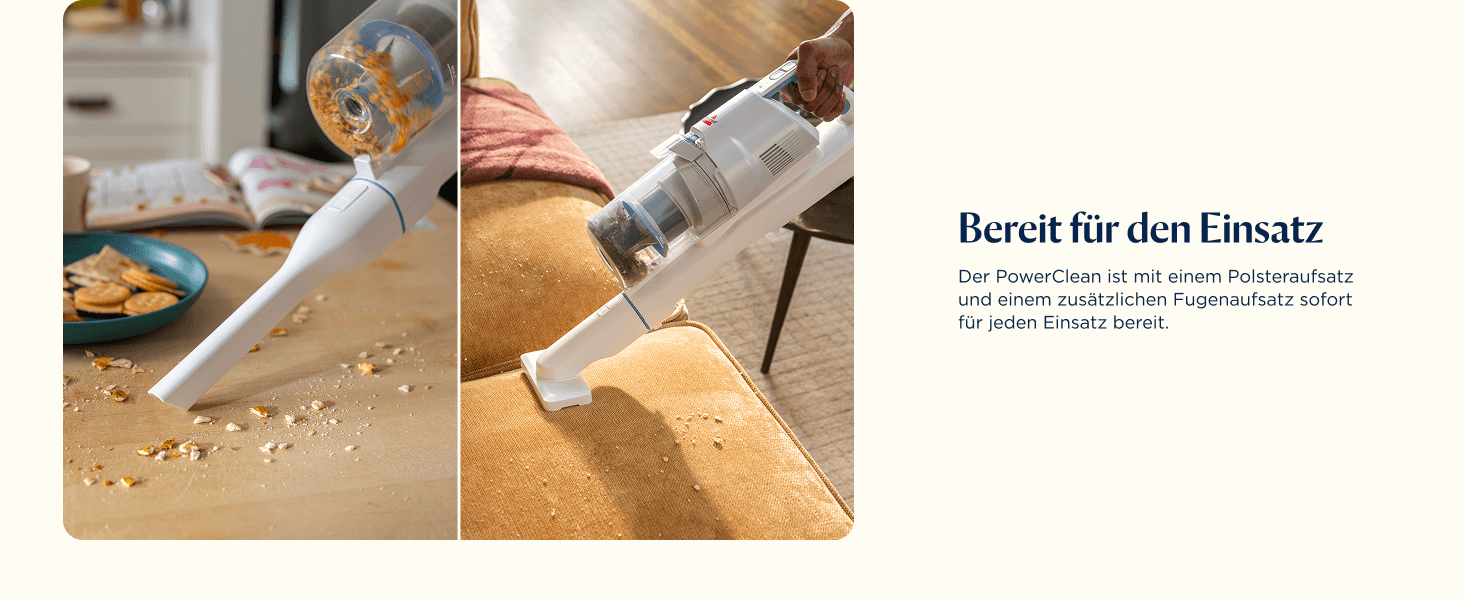 Бездротовий пилосос Bissell PowerClean FurGuard з акумулятором 2500 mAh, 280W, HEPA-фільтр, самоочищення щітки, світло FurFinder, для видалення шерсті тварин, 50 хв роботи