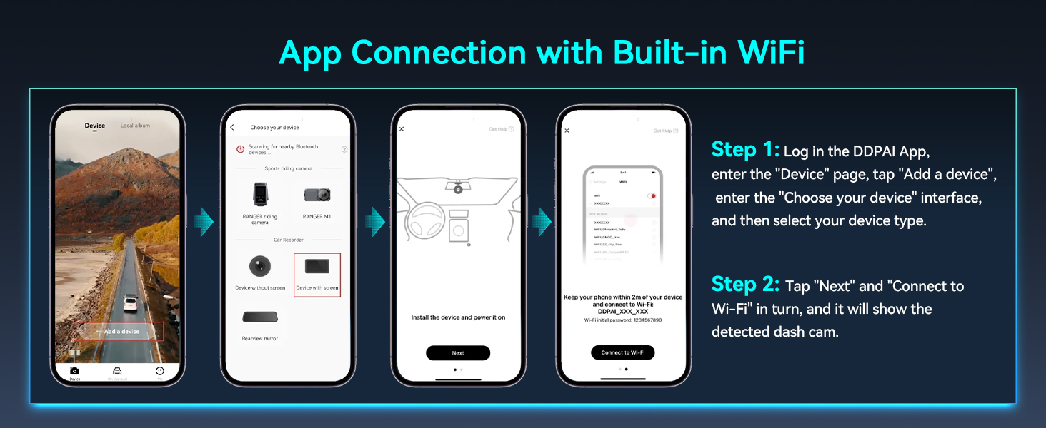 DDPAI Z60 Pro: 4K відеореєстратор з подвійними камерами STARVIS, GPS, WiFi, 32GB, 24h парковка