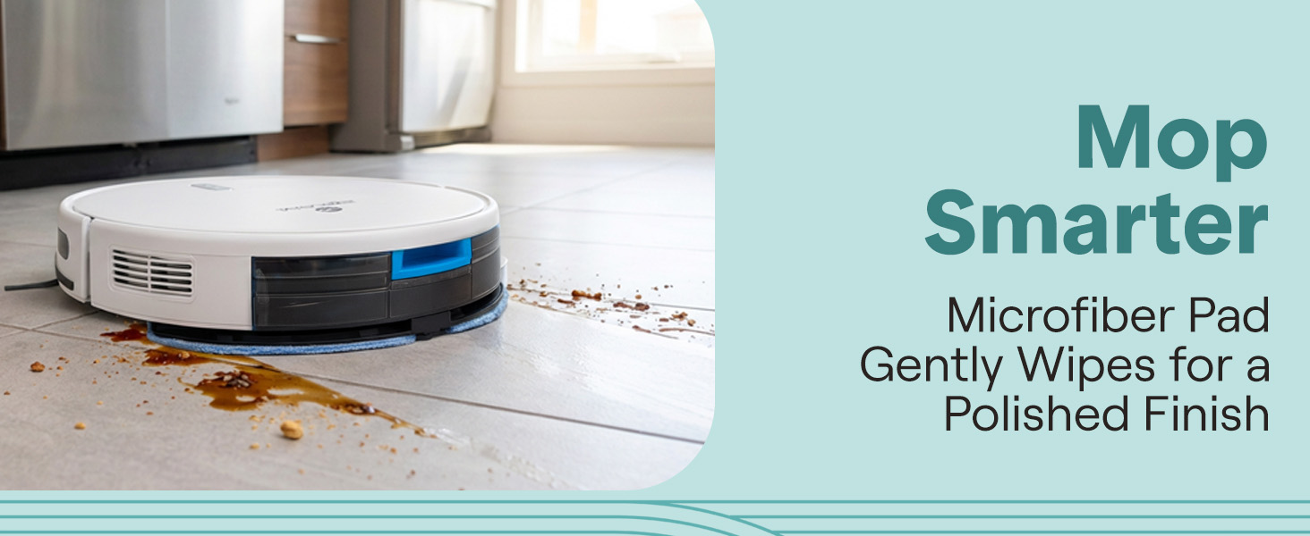 Робот-пилосос SereneLife з функцією миття підлоги, 3-в-1, керування через додаток, ідеальний для шерсті тварин та килимів (3000Pa)