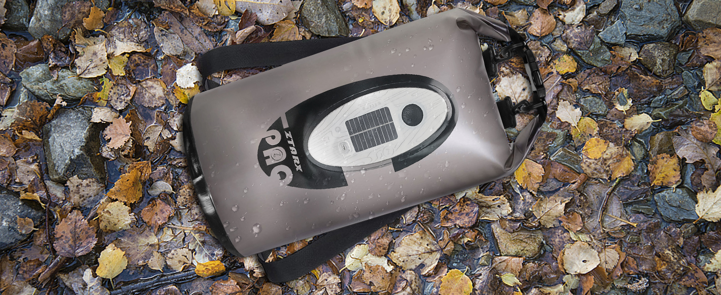 Водонепроникний рюкзак-мішок Dry Bag 20 л із Bluetooth-колонкою для каякінгу, туризму, човна, рафтингу