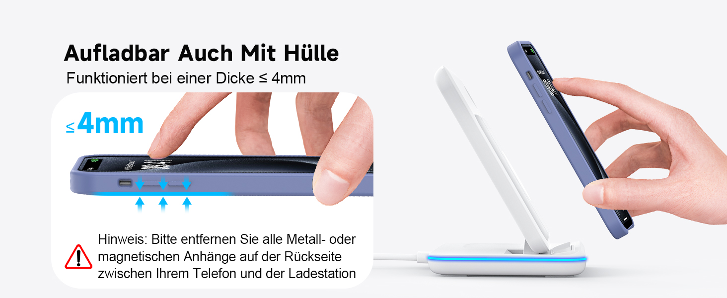 Бездротова зарядка 3-в-1 для Apple iPhone, Apple Watch та AirPods (біла)