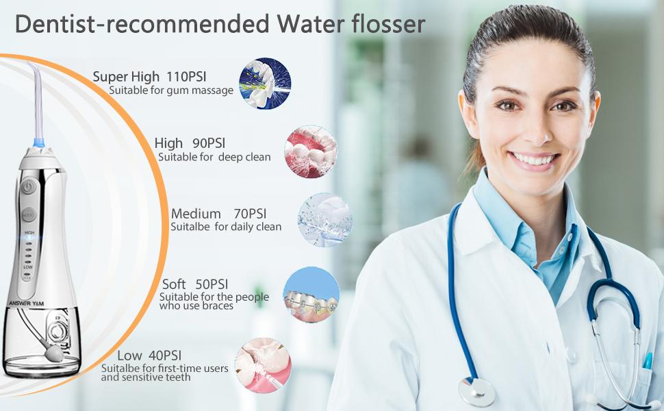 Іригатор для порожнини рота Munddusche: 5 режимів, бездротовий, IPX7, для щоденної гігієни, 300 мл