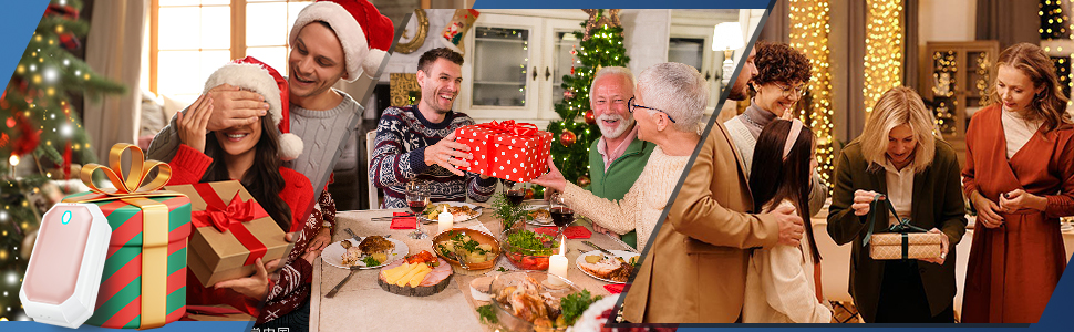 Електричні грілки для рук, багаторазові, 2 шт. в наборі, 3 режими нагріву, USB-зарядка, для чоловіків, на вулиці, кемпінг, полювання, рожеві