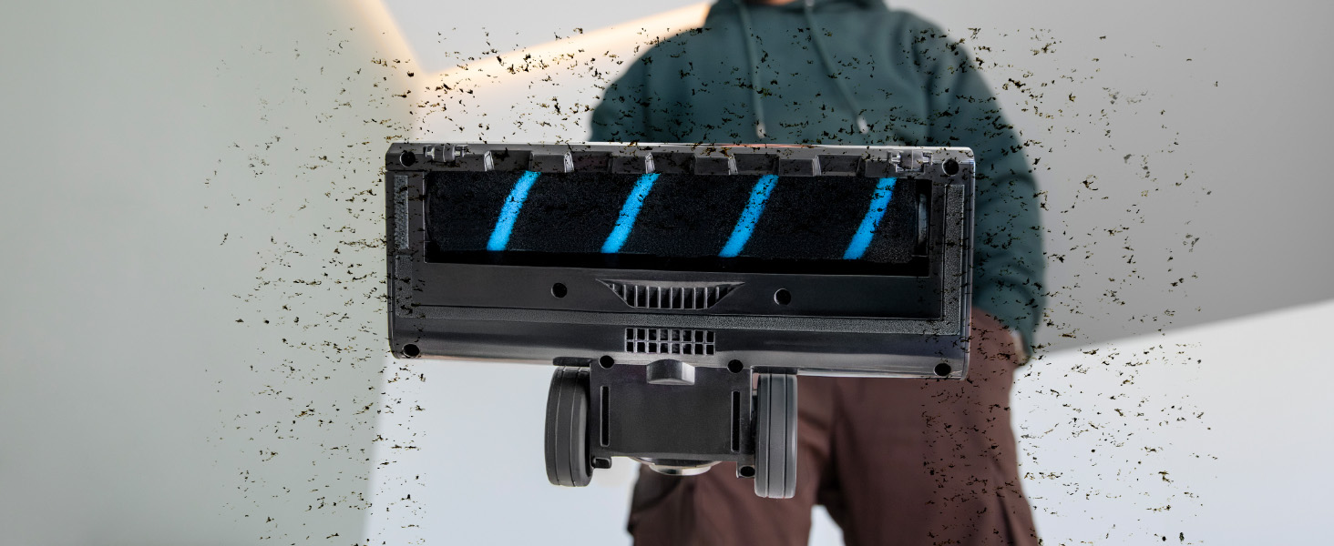 Бездротовий пилосос Cecotec Conga Rockstar 5500 Hurricane Station Flex Max: 220AW, 700W, станція самостійного очищення, 90 хв роботи, антизаплутана щітка, гнучкий шланг, циклонна технологія (Scoba 2100 + самоочищення)