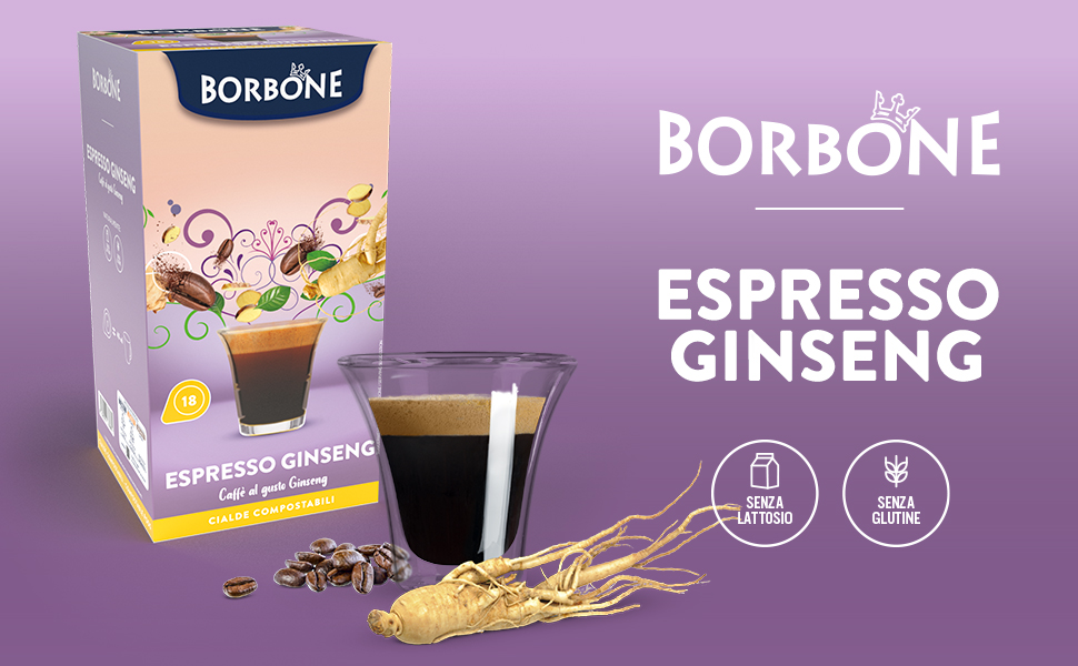 Кавові пади Caffè Borbone Rossa (Червона суміш) з женьшенем, ESE 44 мм, біорозкладні, 150 шт