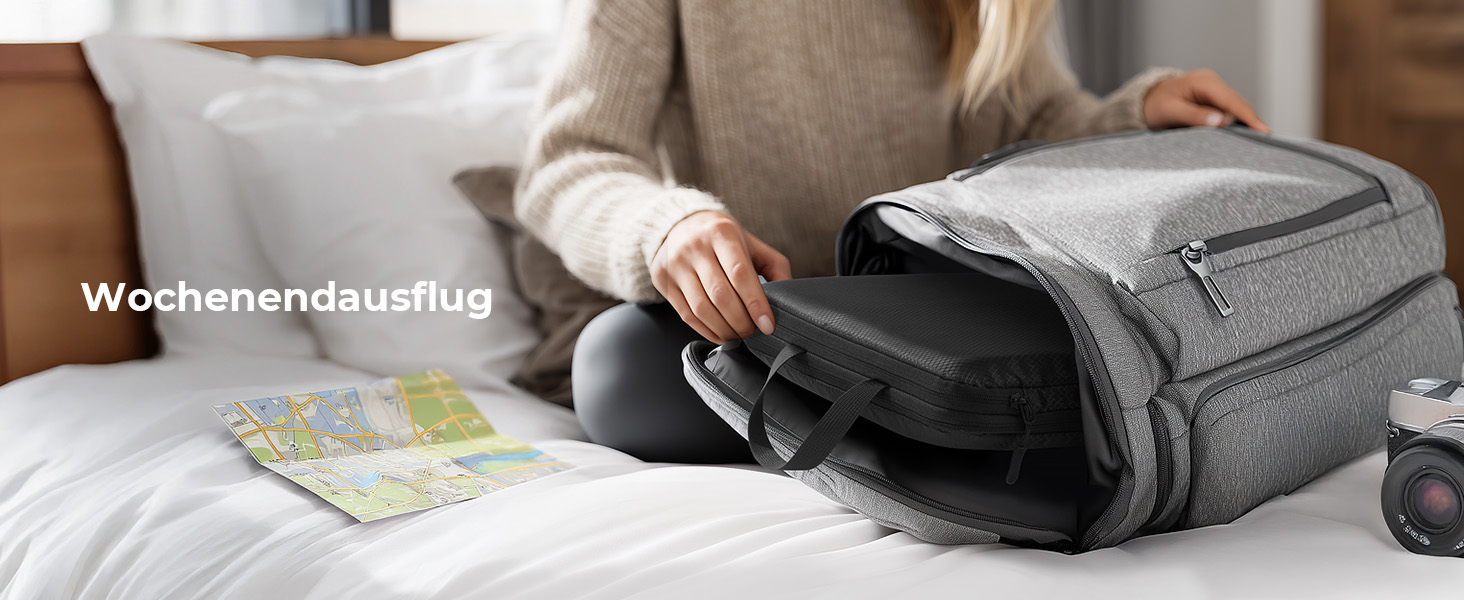 Набір кубиків-органайзерів для валізи (8 шт.) - кубики для подорожей, компресійні мішки, водонепроникні, чорні